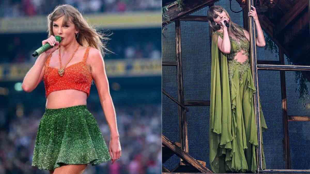 During her First Eras Tour stop in Dublin, Taylor Swift looked amazing in the colors of the Irish flag!