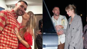 At the Final Eras Tour stop in Dublin, Taylor Swift face seems to light up when she spots Travis Kelce.